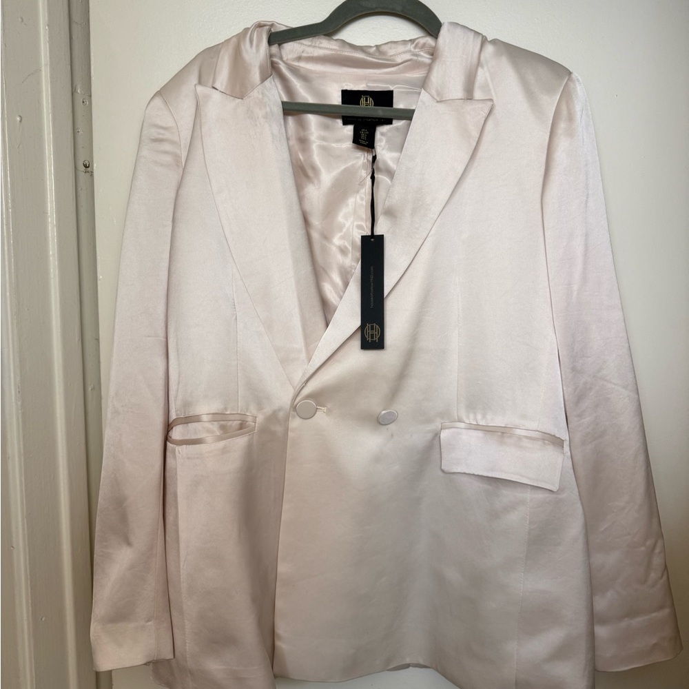 House of Harlow, silky, blazer, cream, new with tags size large
